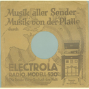 Original Electrola Cover fr 25er Schellackplatten