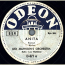 Leo Mathisens Orchestra - Anita / Laughing up my Sleeve