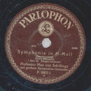 Proffessor Max von Schillings - Symphonie in H-Moll 1....