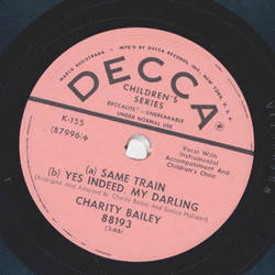 Charity Bailey - Sleep my little Bird / Same Train