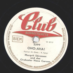Margit Srensen / Orchester Hano Carven - Oho-Aha / Ole Dole Dei