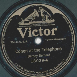 Barney Bernard - Cohen at the Telephone / Goldstein goes in the Railroad Business