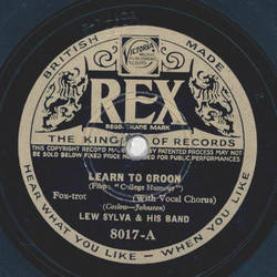 Lew Sylva - Learn to Croon / Isnt it heavenly