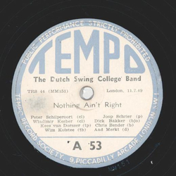The Dutch Swing College Band - Nothing aint right / High Society