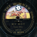Frank Miller - The Union Jack of Old England / My Boy