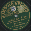 Tenor mit Orchesterbegleitung - Loblied der Polin / Lieb mich, und die Welt ist mein