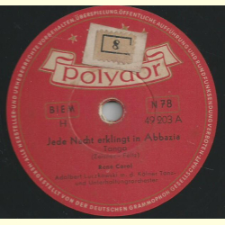 René Carol - Jede Nacht erklingt in Abbazia / Deinen Namen, den hab ich vergessen