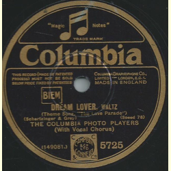 The Columbia Photo Players - My Love Parade / Dream Lover