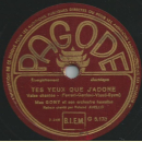 Mac Gony et son Orch. - Chant dorient / Tes yeux que jadore