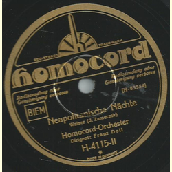 Homocord-Orchester - Die Liebenden / Neapolitanische Nchte