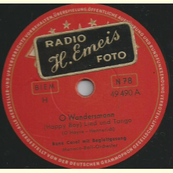 René Carol mit Begleitgesang - O Wandersmann / Wenn die Harmonika von Liebe spielt und Leid