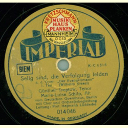 Günther Treptow und Marie-Luise Schilp - Selig sind, die...