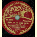 Don Portos Novelty Accordeon Band - Good Night / Just as we used to be