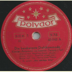 Der schräge Otto - Die beschwipste Drahtkommode, Klavier-Potpourri im Foxtrot-Tempo Teil I und II