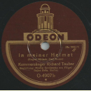 Richard Tauber - Lenz / In meiner Heimat