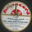 Take Banescu mit seinem Künstler-Orchester - Muß es denn, muß es denn gleich die große Liebe sein? / Komm, Liebchen, wander mit deinem Leander