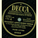 Raggedy Anns Sunny Songs by Frank Luther ( 3 Platten)