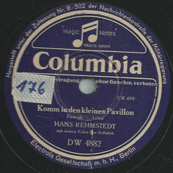 Hans Rehmstedt - Komm in den kleinen Pavillon / Lache, tanze, singe 
