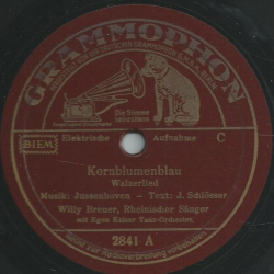 Willy Breuer - Kornblumenblau / Die hinger de Gandinge ston