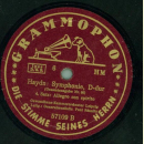 Gewandhaus-Kammerorchester. Leipzig: Haydn: Symphonie, D-dur (3 Platten)