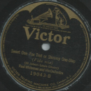 Paul Whiteman and his Orchestra - By the Shalimar / Sweet One
