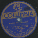 Ray Miller and his black and white melody Boys - Weep no more / The sheik