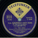 Peter Anders - O Mädchen, mein Mädchen / Von Apfelblüten einen Kran