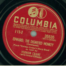 EDWARD, The Dignified Monkey, from "Vernon Cranes Story Book", (2 records Album)