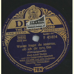 Golgowsky-Quartett u. Sunshine-Quartett / Kurt-Adolf Thelen - Holzhacker-Dixie / Warum fragst du immerzu, ob ich dir treu bin