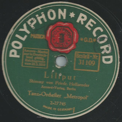 Tanz-Orchester Metropol - Liliput / Im Hotel zur grnen Wiese