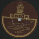 Richard Tauber - Lenz / In meiner Heimat