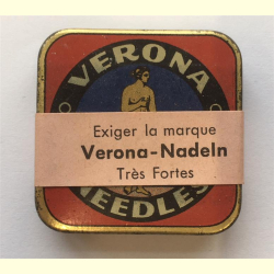 Grammophon-Nadeldose "Verona très fortes", gefüllt, versiegelt