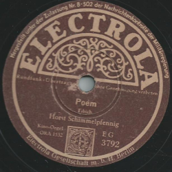 Horst Schimmelpfennig - Poèm / Narzissus