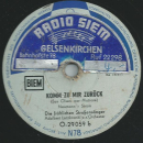 Die fröhlichen Straßensänger  - Die blauen Matrosen / Komm zu mir zurück