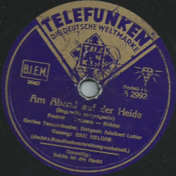 Eric Helgar - Am Abend auf der Heide / Schön ist die Nacht