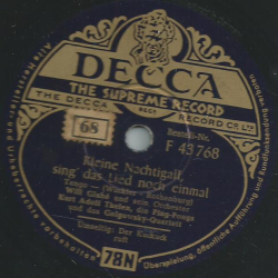Kurt Adolf Thelen, die Ping-Pongs und das Golgowsky-Quartett - Kleine Nachtigall, sing das Lied noch einmal / Der Kuckuck ruft