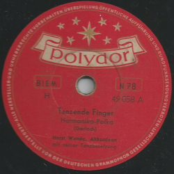 Horst Wende, Akkordeon - Tanzende Finger / Rosemarie-Polka