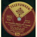 Goldy und Peter de Vries und die Kihula-Hawaiians - Tausend Kuller-Kuller-Tränen / Du braunes Mädel von Hawaii