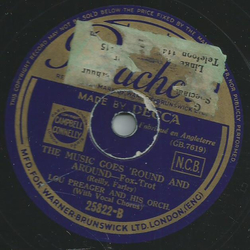 Lou Preager and his Orchestra - My shadows where my Sweetheart use to be / The music goes round and around 