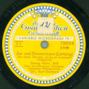 Georg Hann, Baß - Zar und Zimmermann, O sancta justitia / Den hohen Herrscher würdig zu empfangen