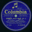 Sir Henry J. Wood and the New Queens Hall Orchestra - Carmen (2 Platten)