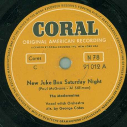 The Modernaires - New Juke Box Saturday Night / Runnin Wild