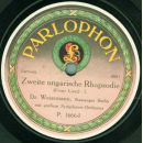 Dr. Weissmann mit großem Symphonie-Orchester, Staatsoper Berlin - Zweite ungarische Rhapsodie