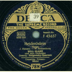 Golkowsky-Quartett - Heideröslein / Friesen-Mädel