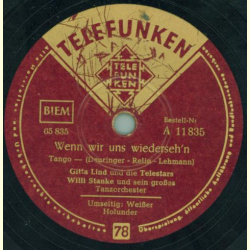 Gitta Lind und die Telestars - Wenn wir uns wiedersehn / Weißer Holunder