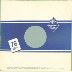 Original Telefunken Cover fr 25er Schellackplatten