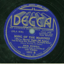 Dick Powell - You cant run away from love / Song of the Marines