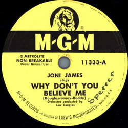 Joni James - Why dont you believe me / Purple Shades 