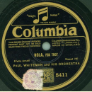 Paul Whiteman and his Orchestra - Cradle of Love / Nola