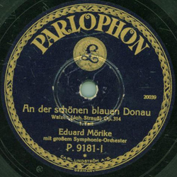 Eduard Mrike mit groem Symphonie-Orchester - An der schnen blauen Donau Teil I und II